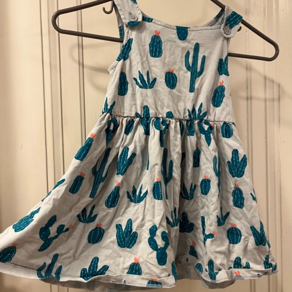 Tea Collection size 4 sleeveless cotton cactus pattern dress
